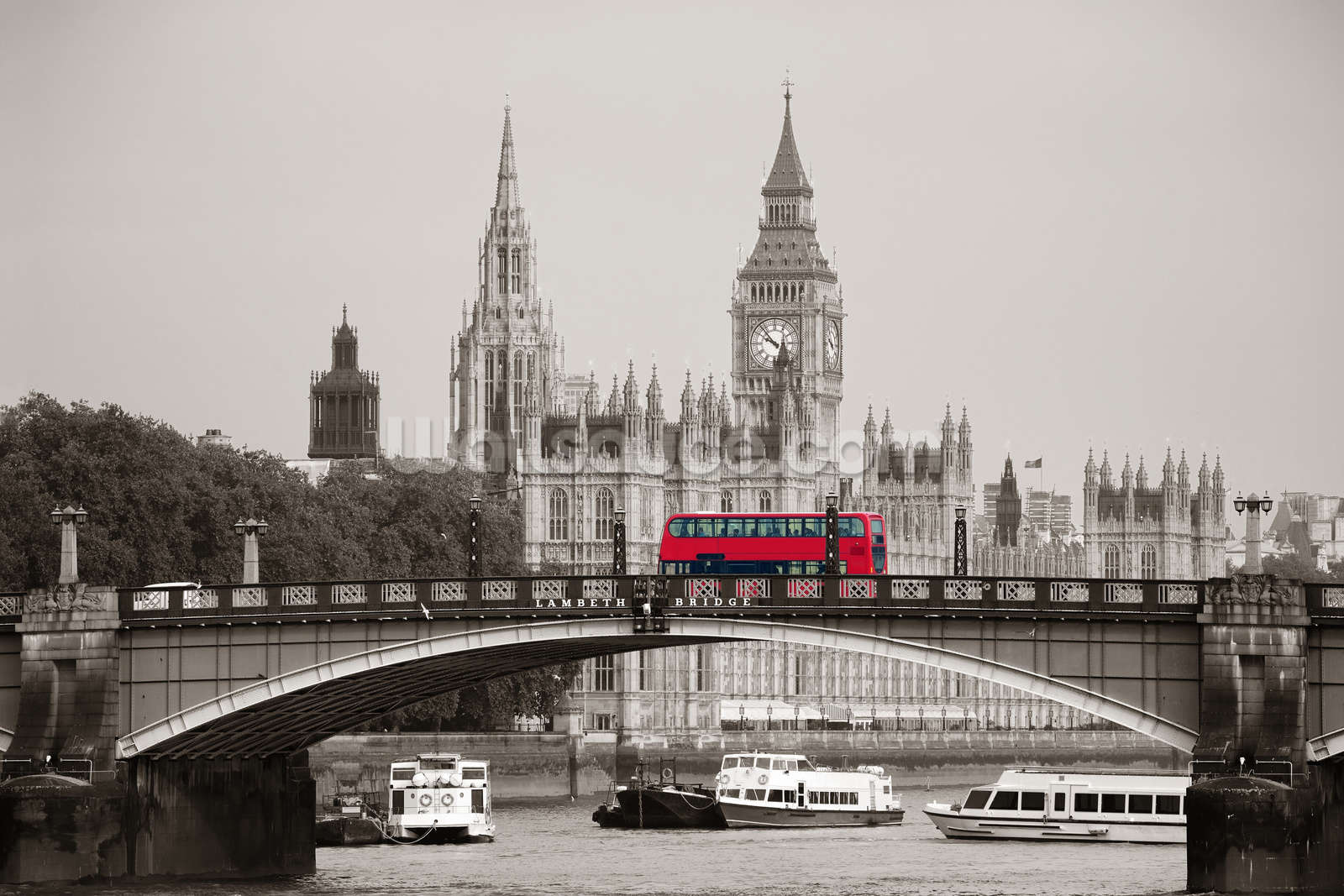 1600x1067 Luân Đôn Xe buýt trên Cầu Lambeth Bức tranh tường Hình nền