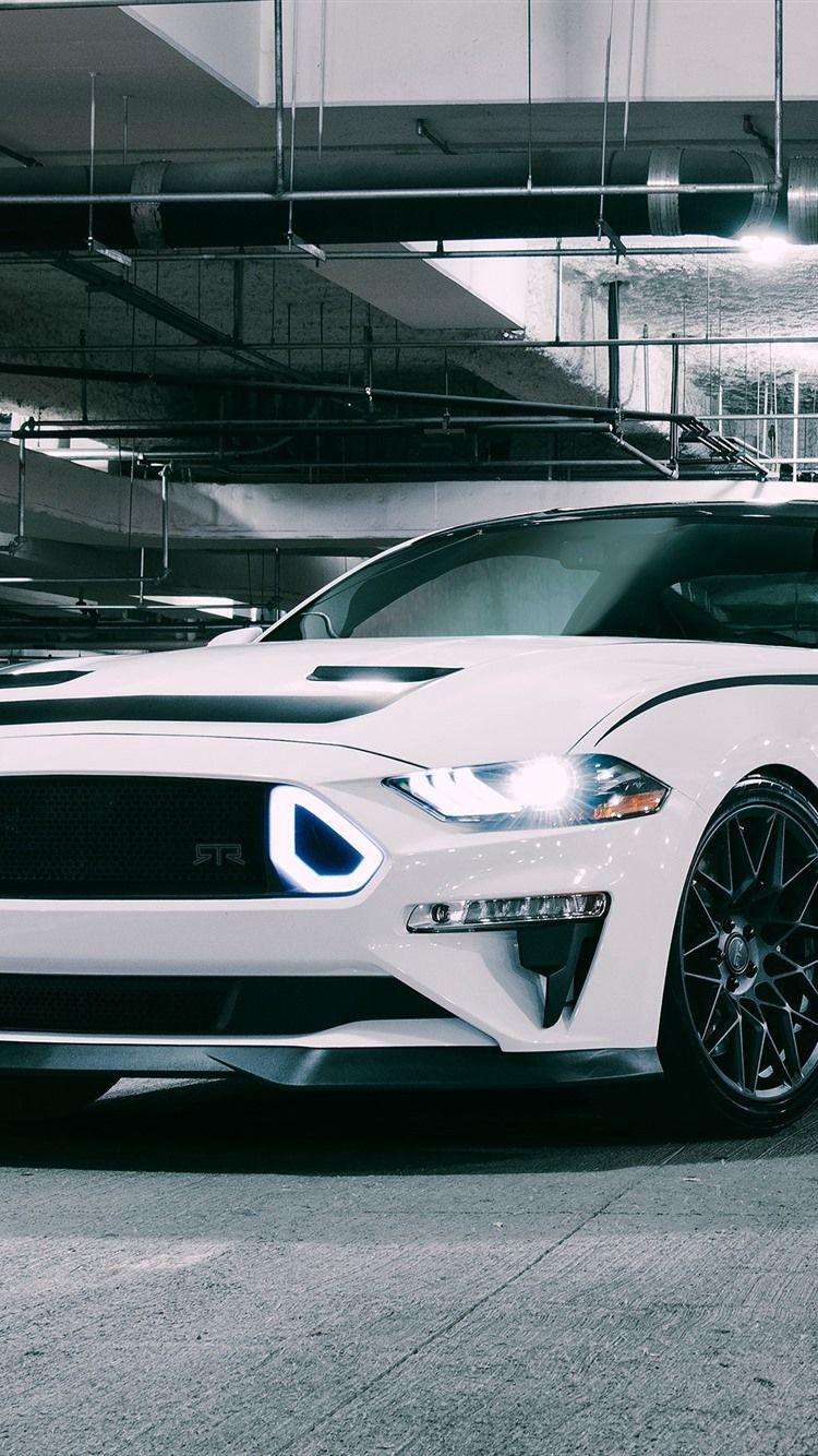 750x1334 Ford Mustang RTR White Supercar 828x1792 IPhone 11 XR