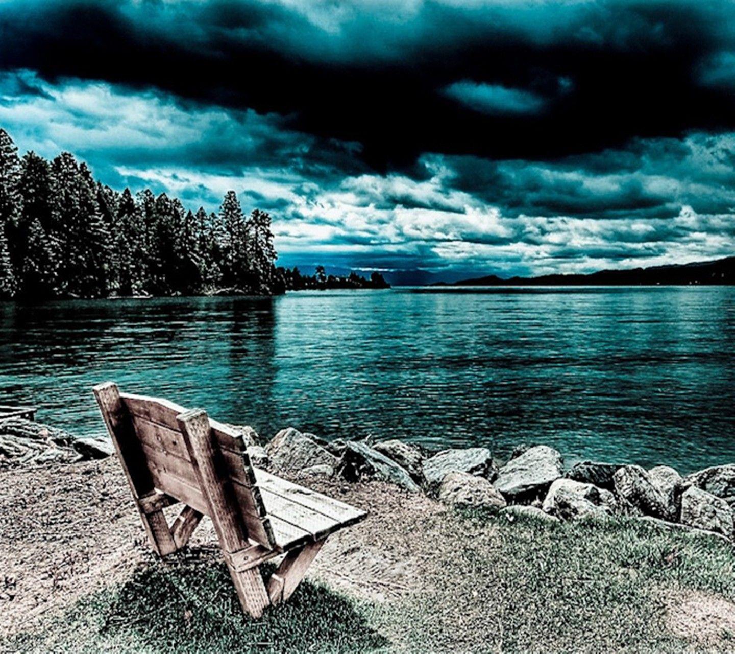 1440x1280 Hồ: Cảnh quan lãng mạn Rừng Hồ Mây Băng ghế dài Cây miễn phí