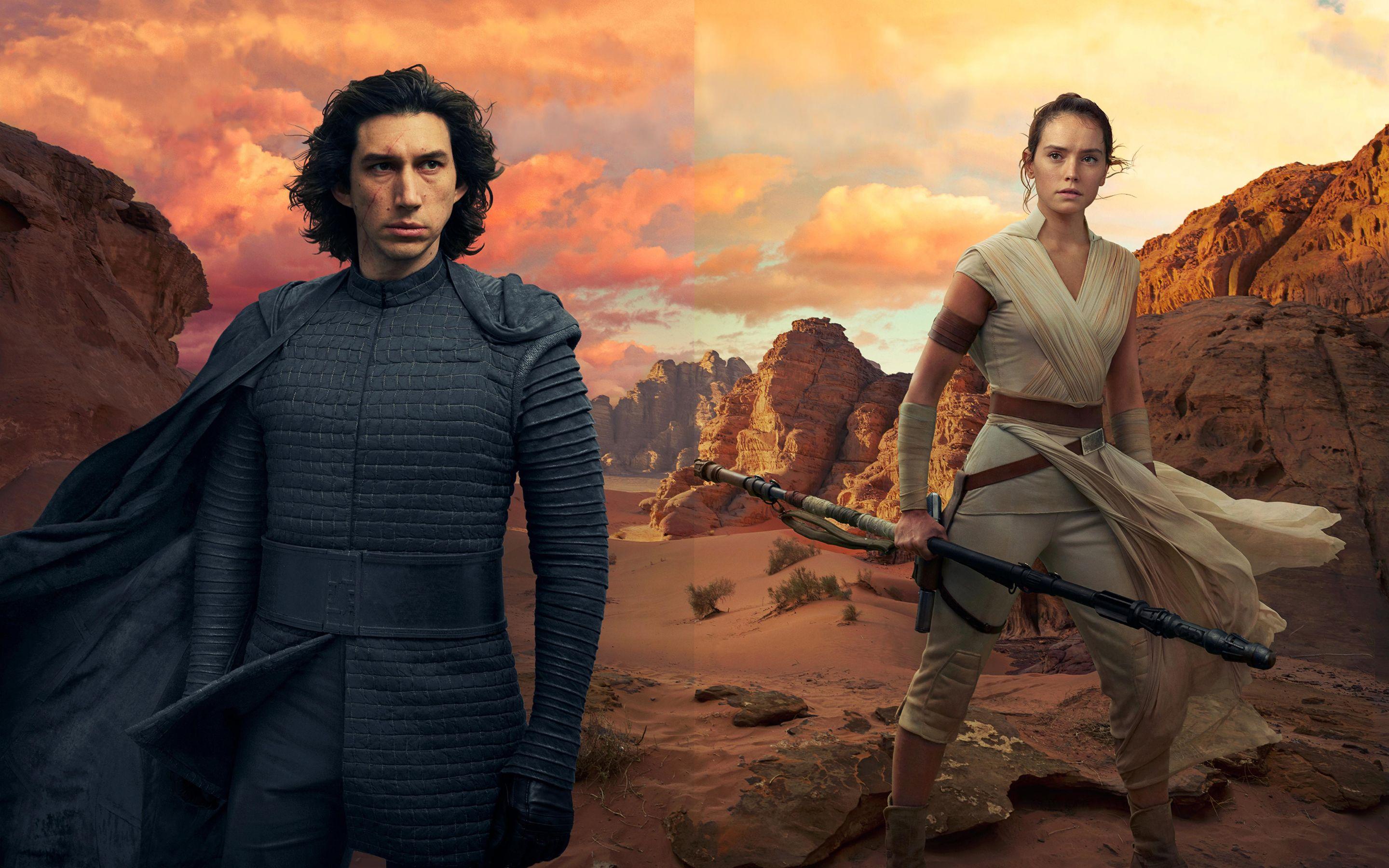 2880x1800 Kylo Ren and Rey In Star Wars The Rise of Skywalker
