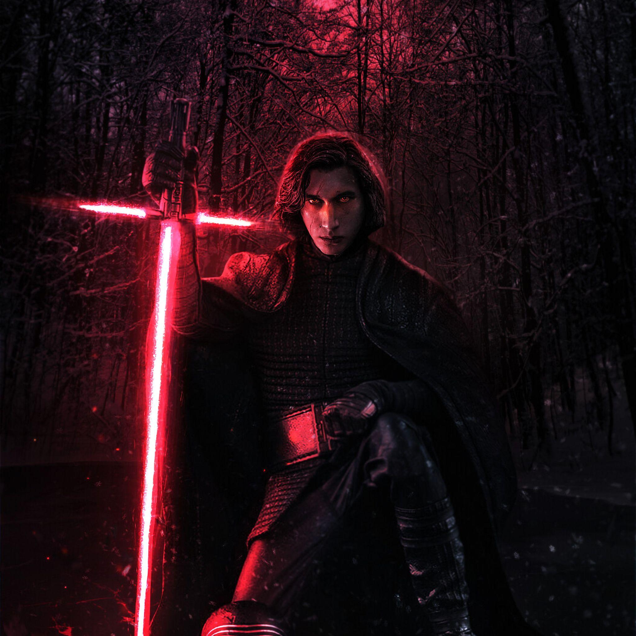 2048x2048 Adam Driver Kylo Ren iPad Air Wallpaper, HD Movies 4K