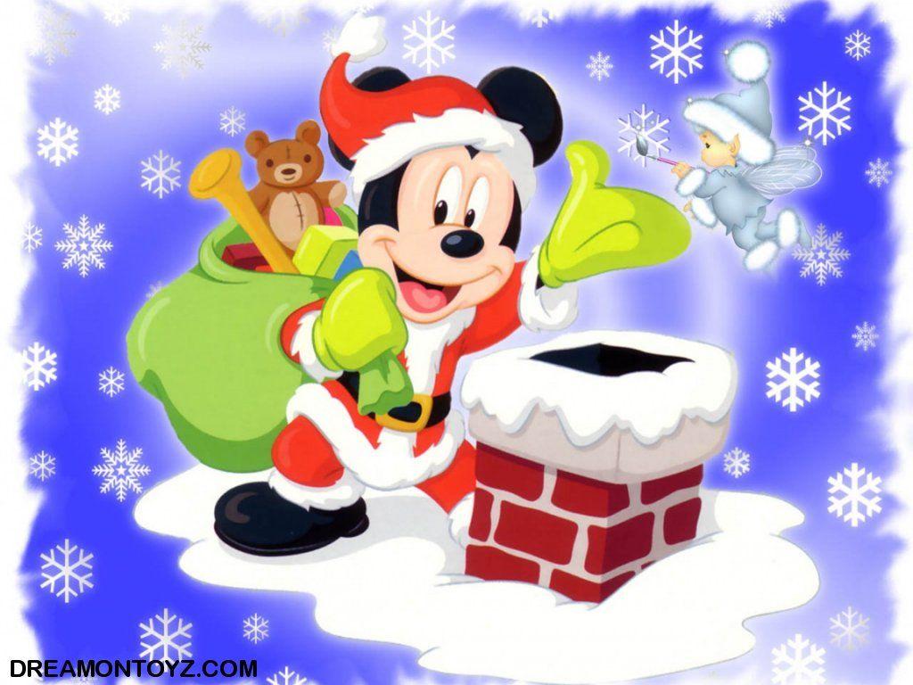 1024x768 FREE Cartoon Graphics / Pics / Gifs / Photographs: Mickey and Minnie Mouse Christmas wallpaper and background