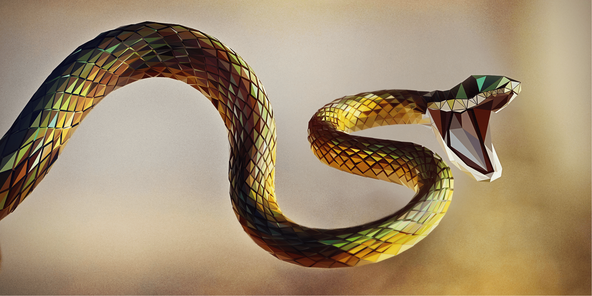 2001x1001 2D Poly Racer Snake