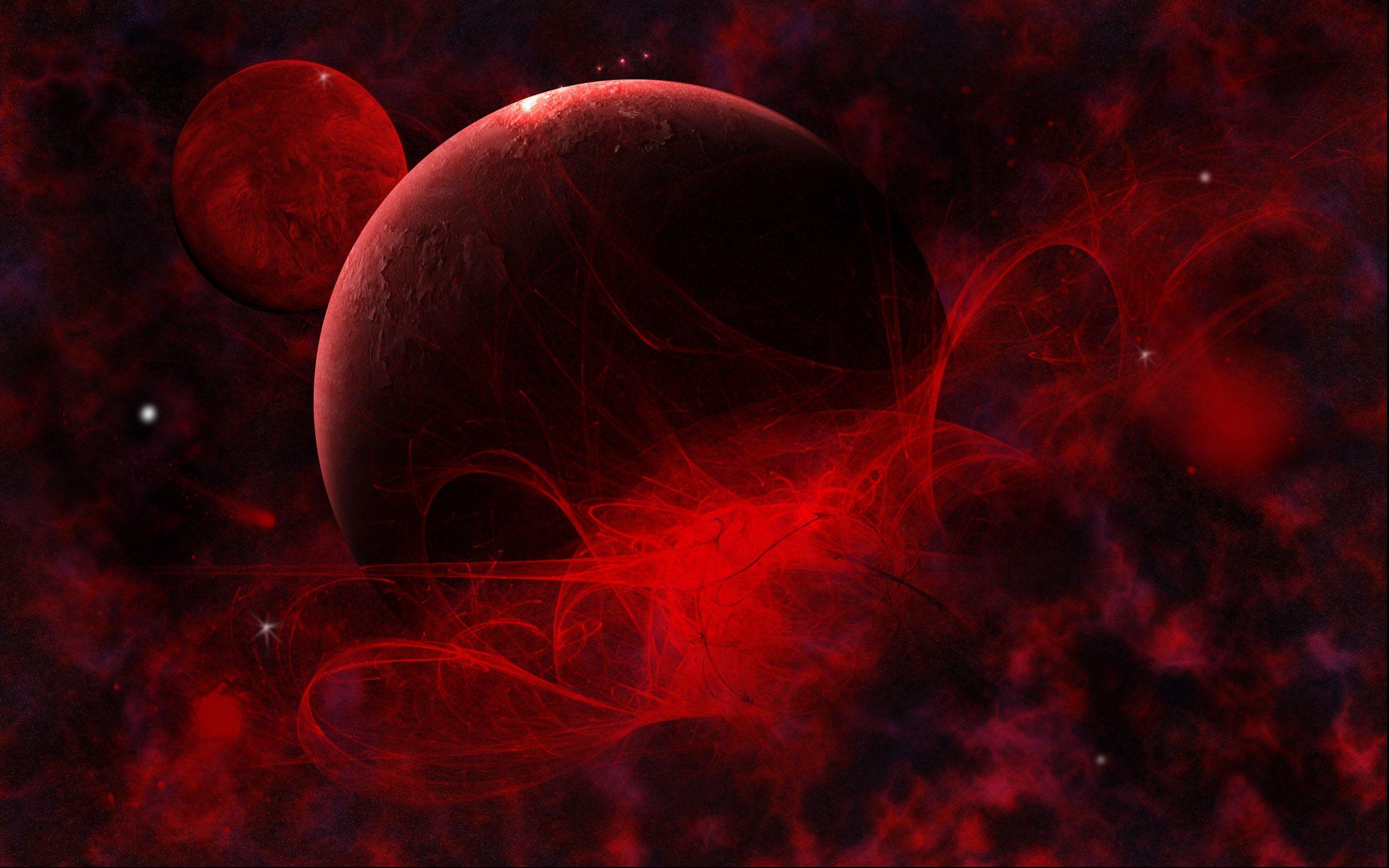 2560x1600 Free download space Red and Black Wallpaper [2560x1600]