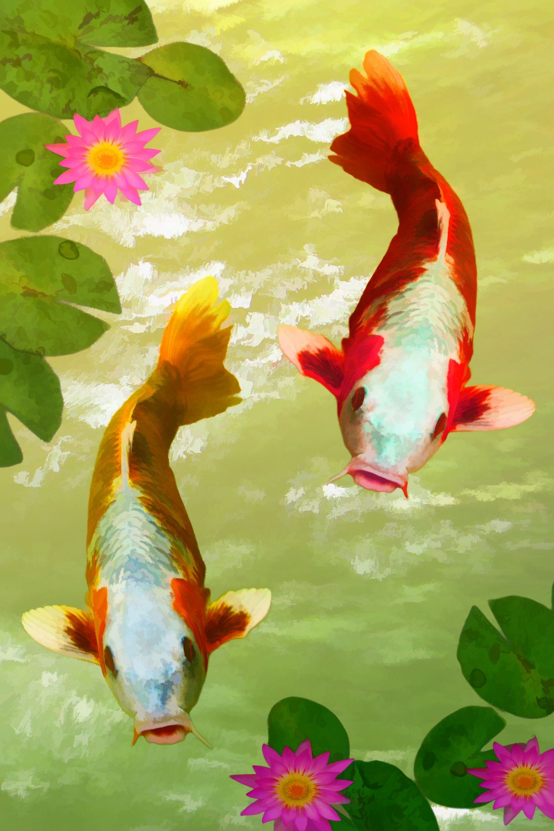 1920x2880 Koi Wallpaper