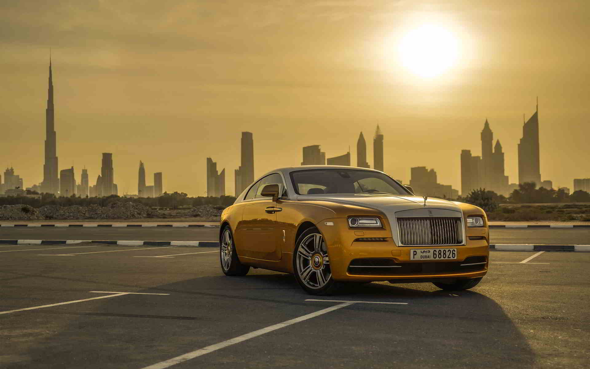 1920x1200 Gold Car Wallpaper