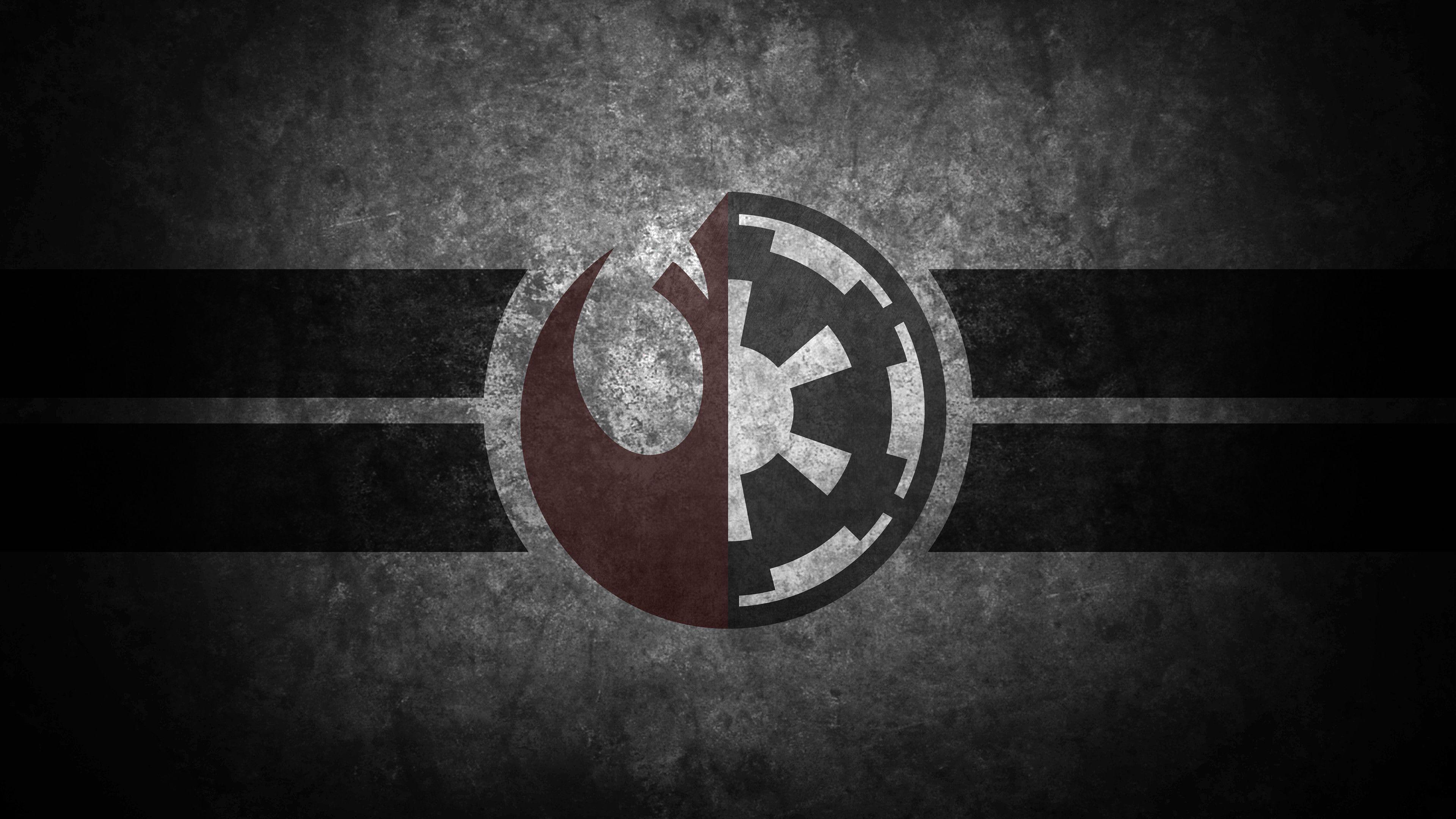 3840x2160 Star Wars Imperial Logo Wallpaper
