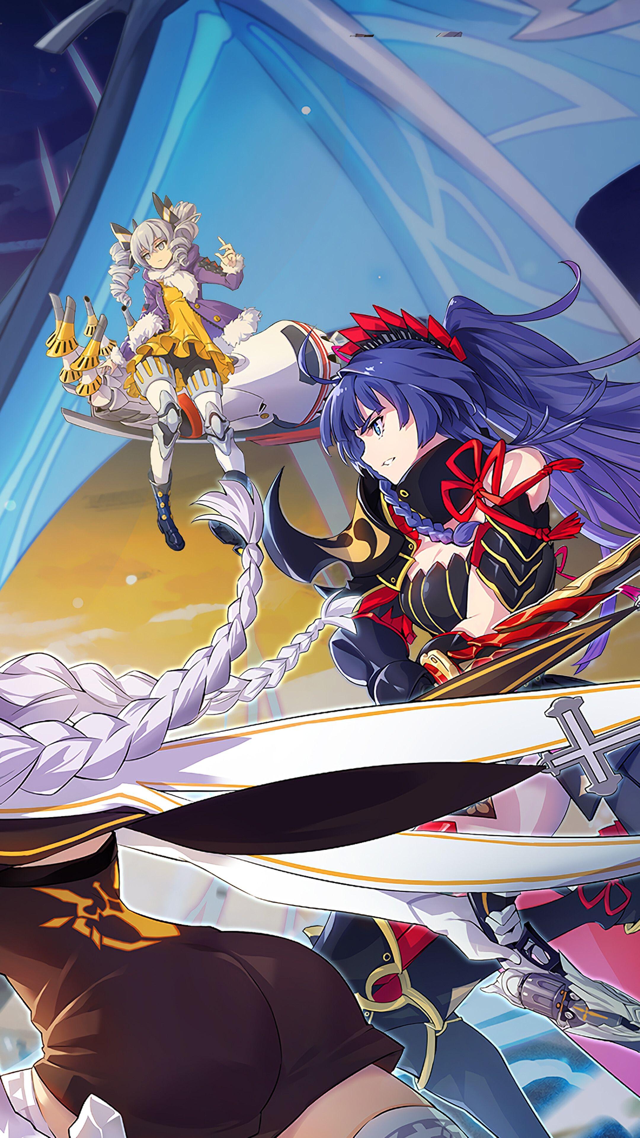 2160x3840 Anime Girls, Battle, Honkai Impact 3rd, 4K iPhone 6s, 6