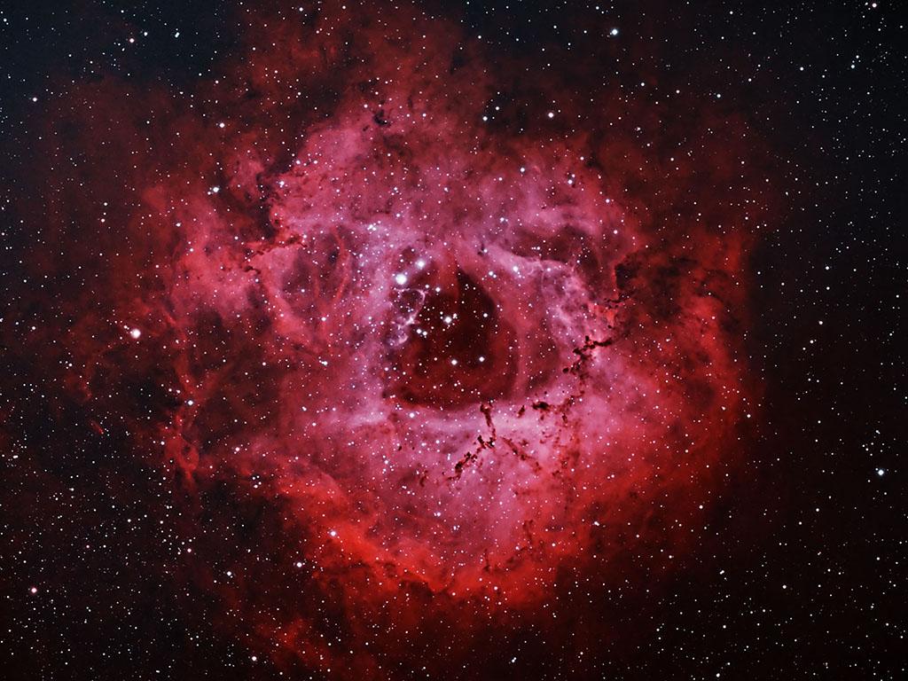 1024x768 Rosette Nebula (Caldwell 49) Chur Ed Observatory