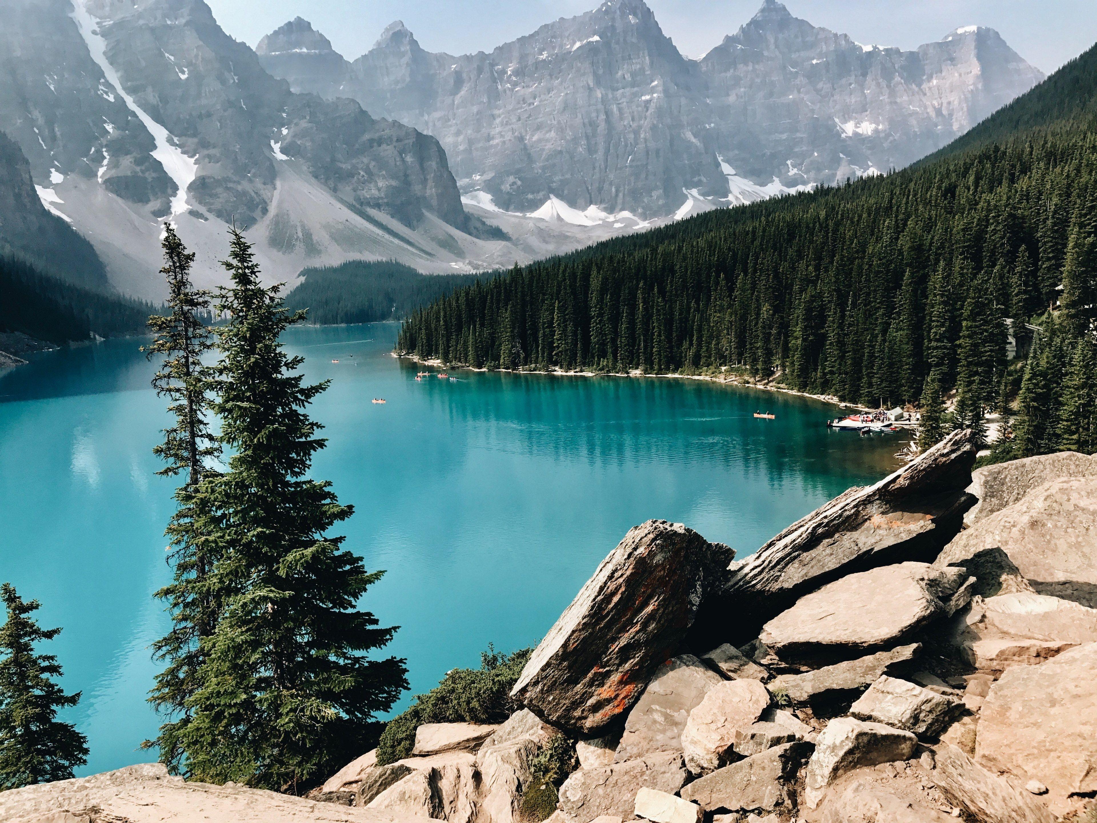 3840x2880 moraine lake 4k wallpaper and background