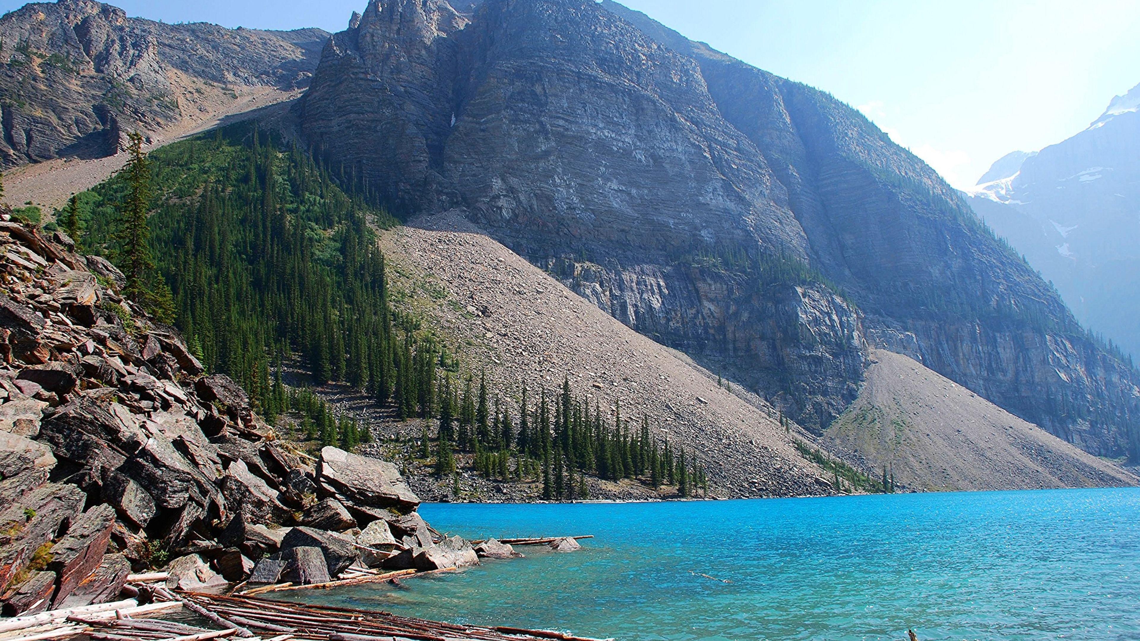 3840x2160 moraine lake, canada, alberta 4K Wallpaper, HD Nature 4K