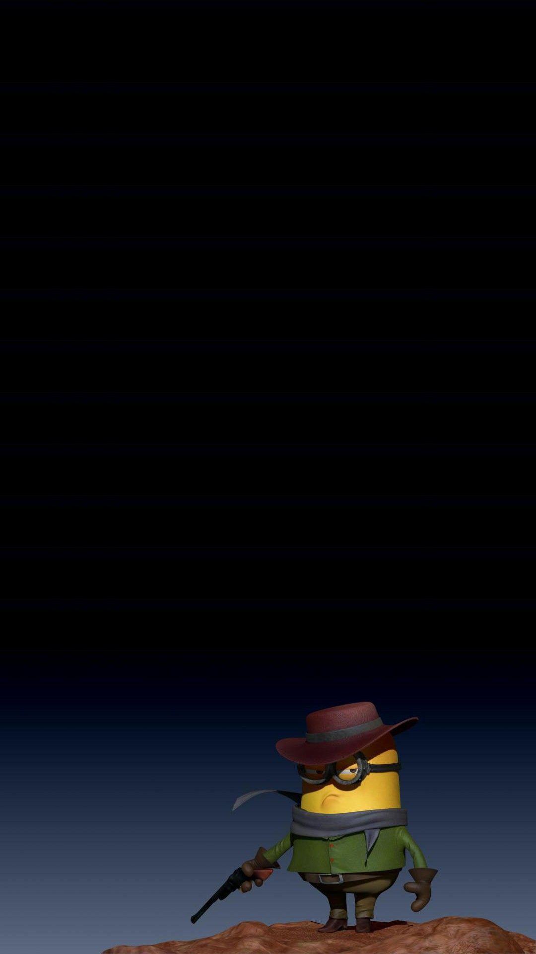 1080x1920 Parody cowboy minion iphone 6 plus hình nền HD - Despicable Me