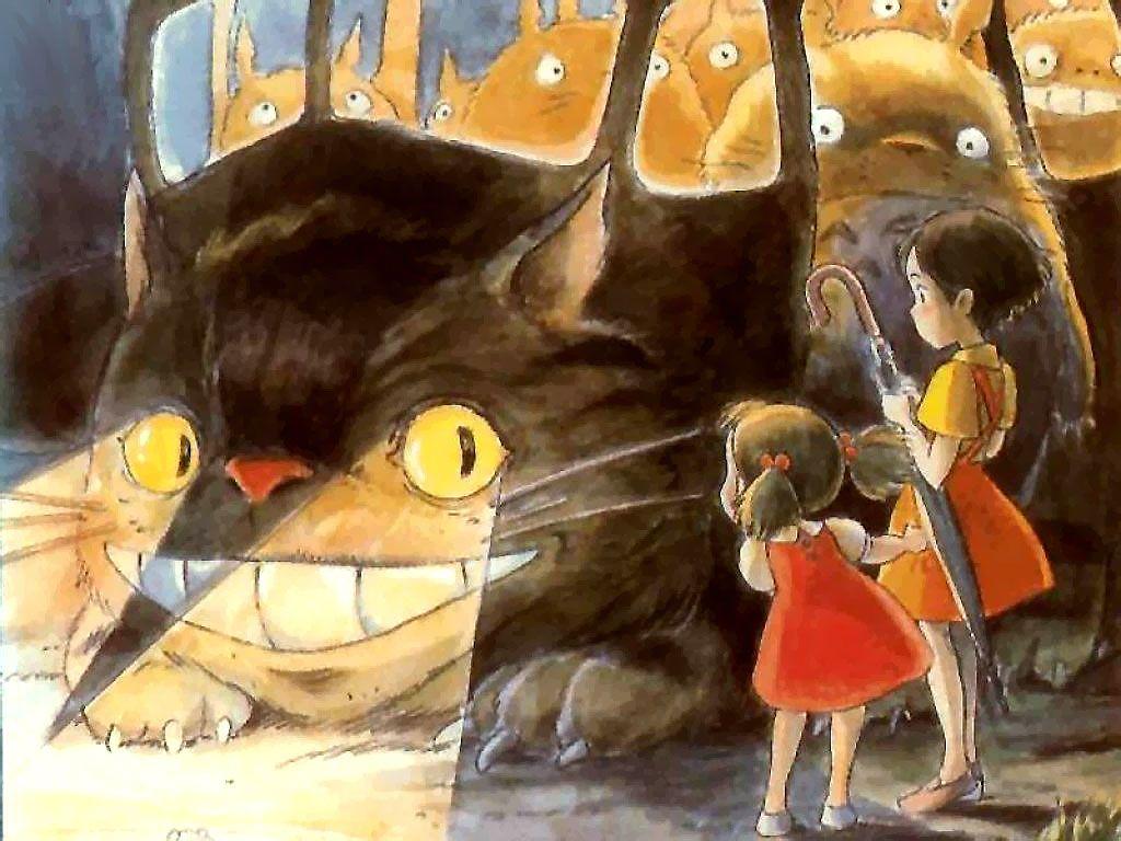 1024x768 Tonari no Totoro (My Neighbor Totoro) Wallpaper Anime Image Board