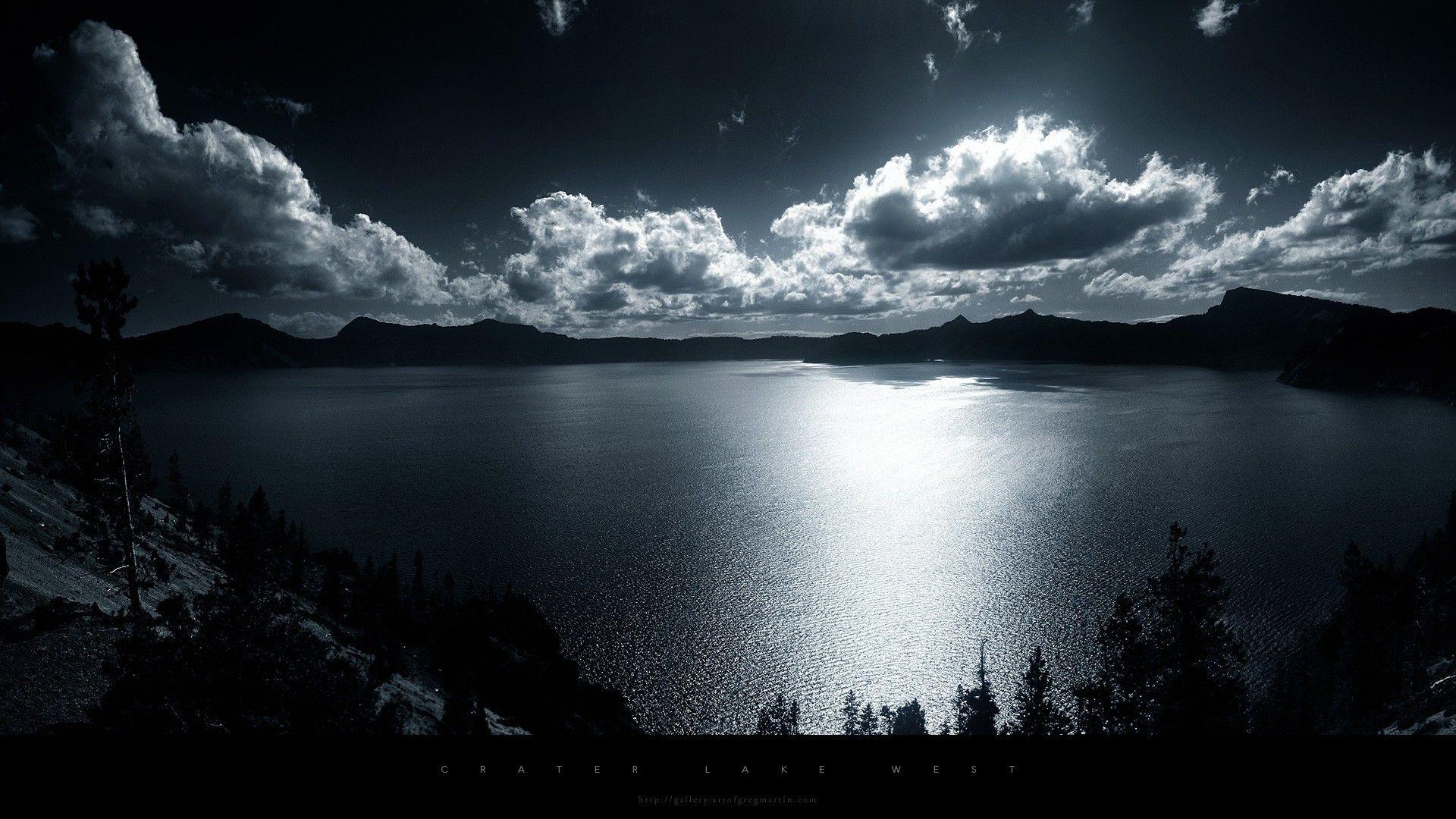1920x1080 #clouds, #landscape, #nature, #lake, #Crater Lake Oregon