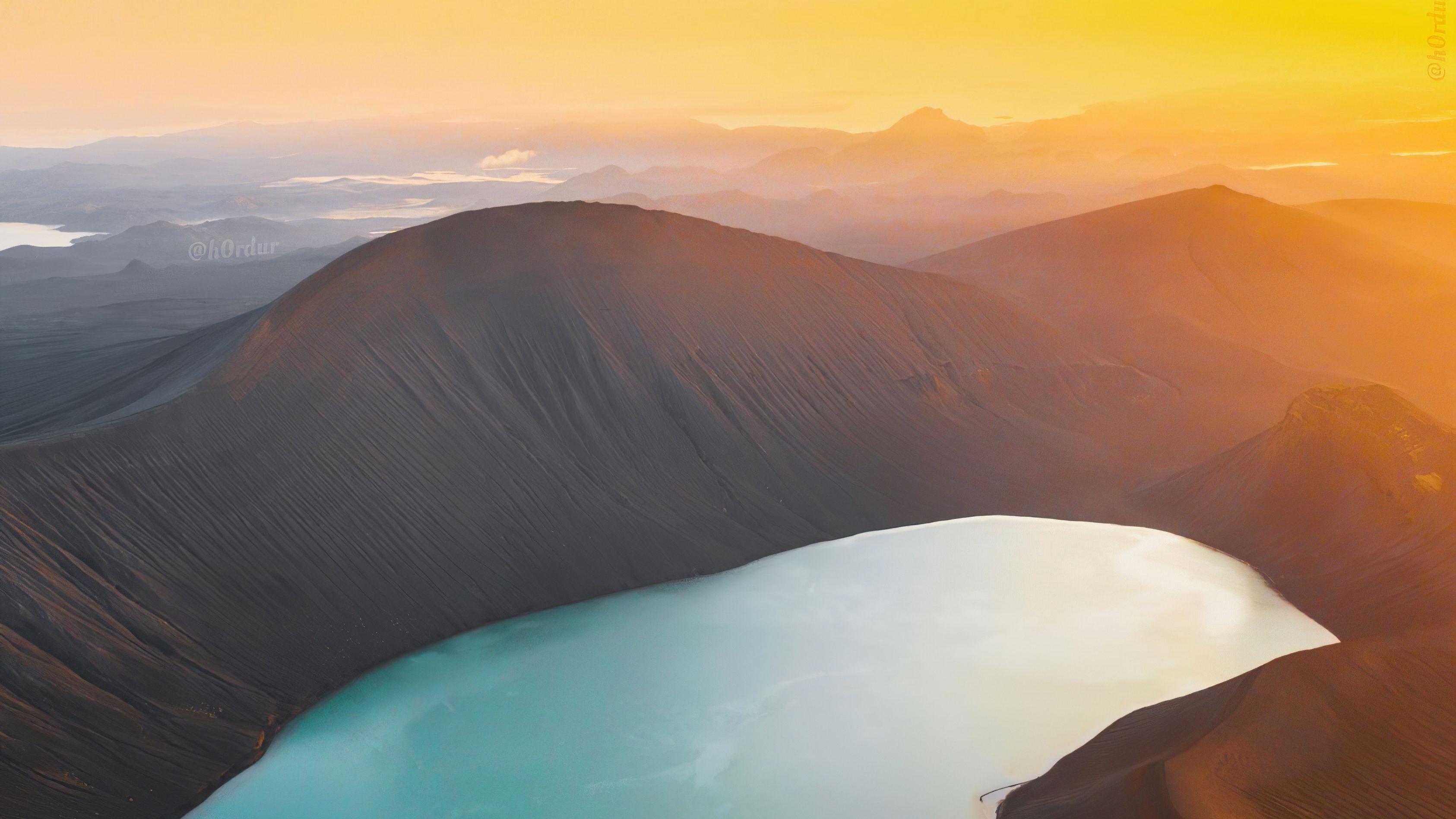 3372x1897 Crater Lake In Iceland, HD Nature, 4k Wallpaper, Image
