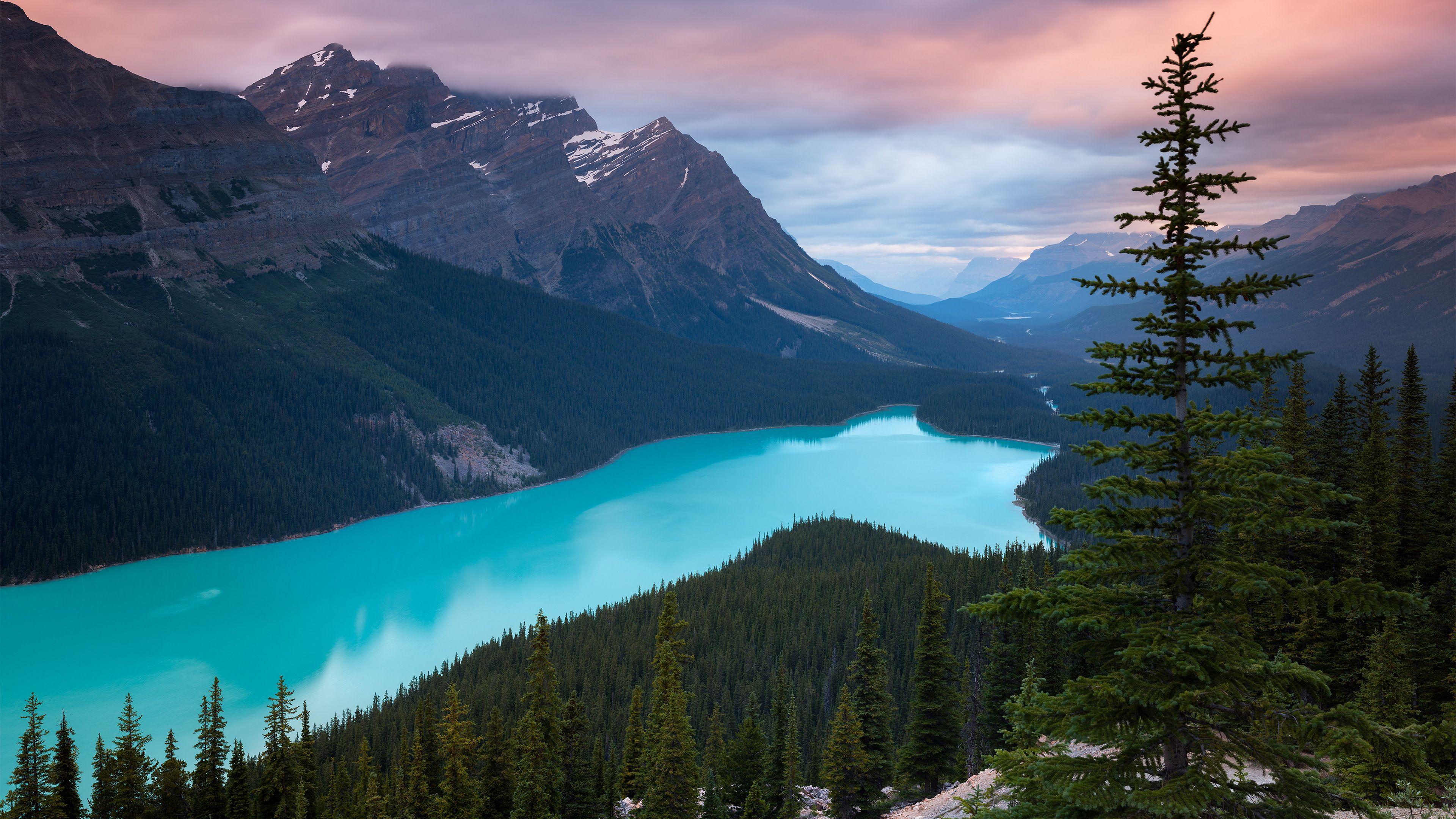 3840x2160 Peyto Lake Canada Mountains 4k, HD Nature, 4k Wallpaper, Image