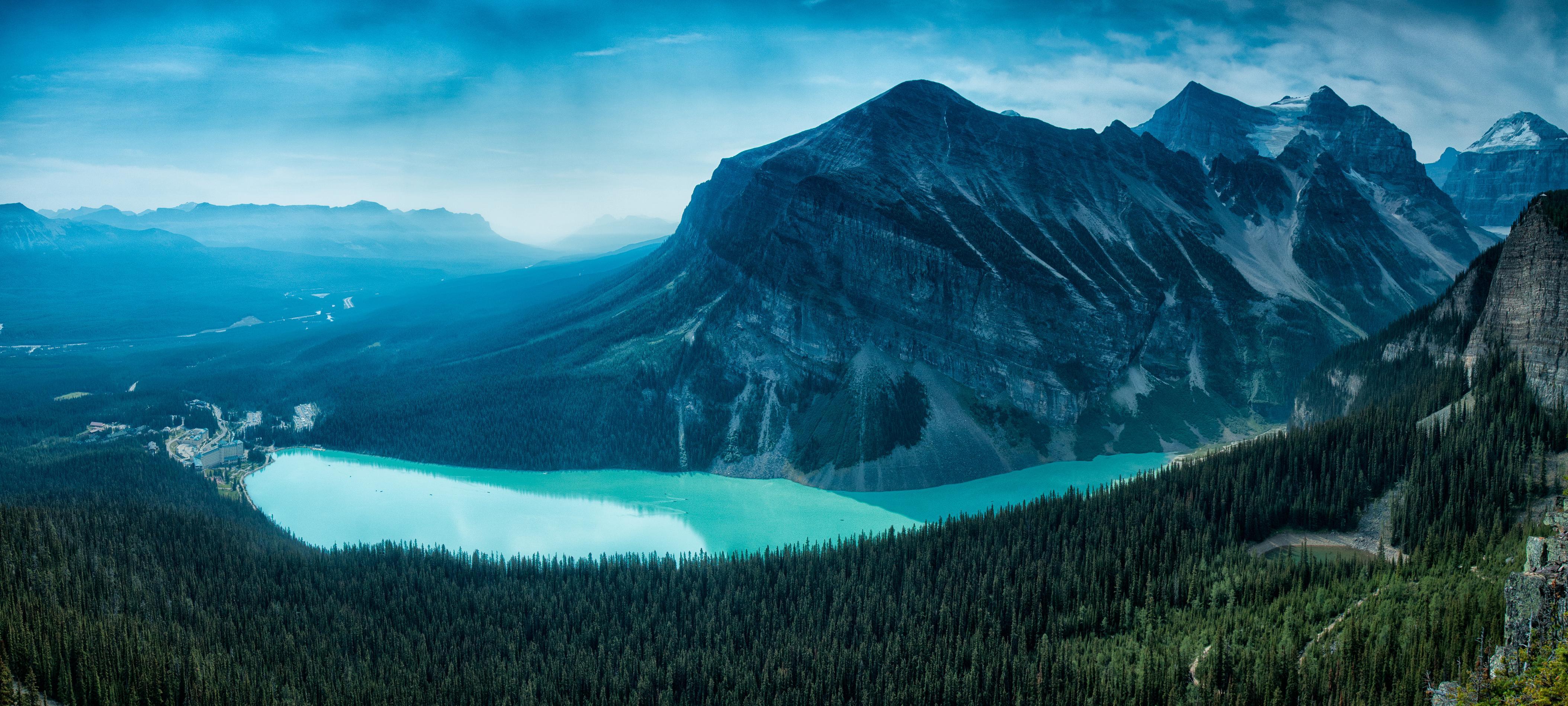 4216x1897 Canadian Rockies Wallpaper