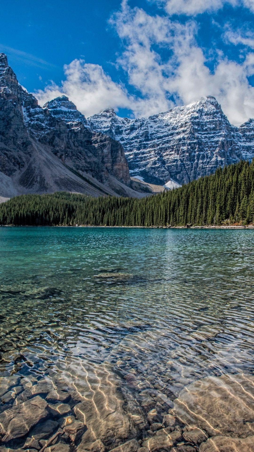 1080x1920 Louise Lake Mountains Canada Hình nền - [1080x1920]