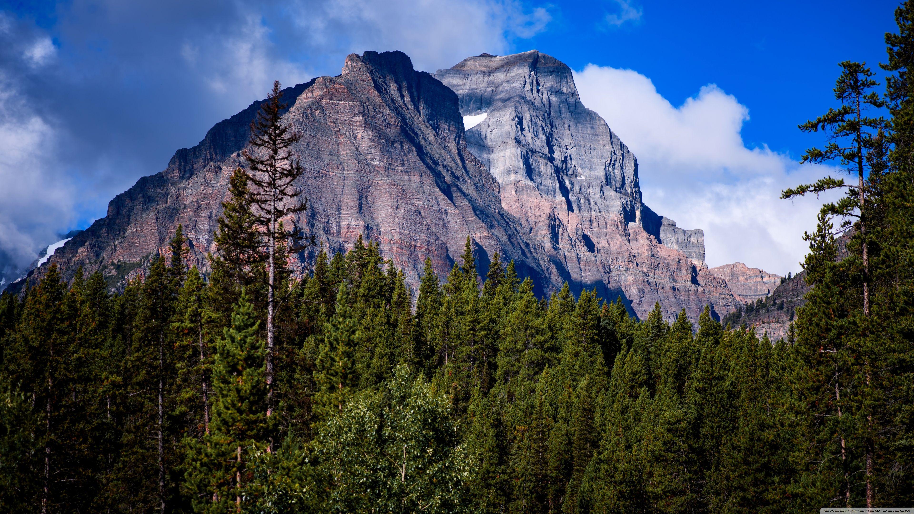 3840x2160 Canadian Rockies Mountains Ultra HD Desktop Background Wallpaper