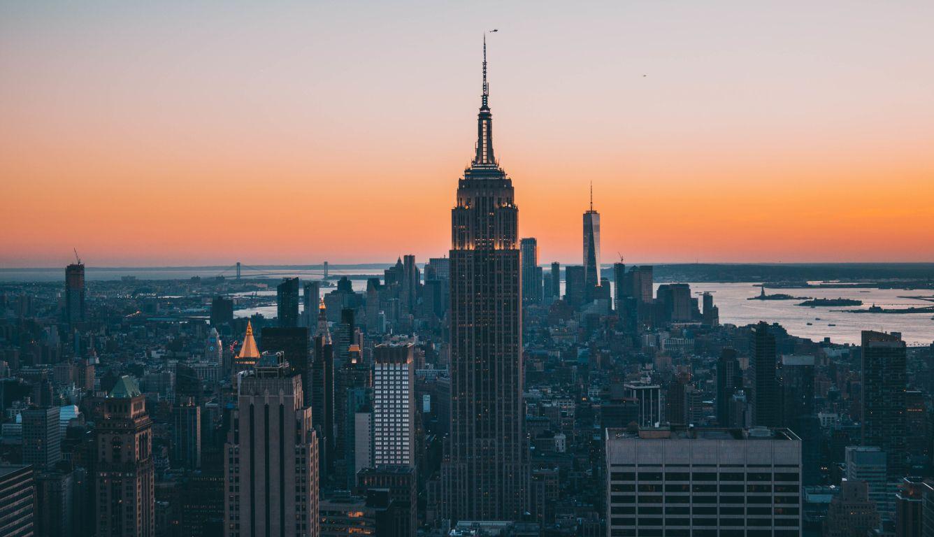 1336x768 New York City Empire State Building Skyscrapers HD Laptop