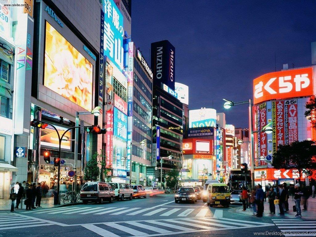 1024x768 Buildings & City: East Shinjuku Tokyo Japan, Desktop Wallpaper Nr