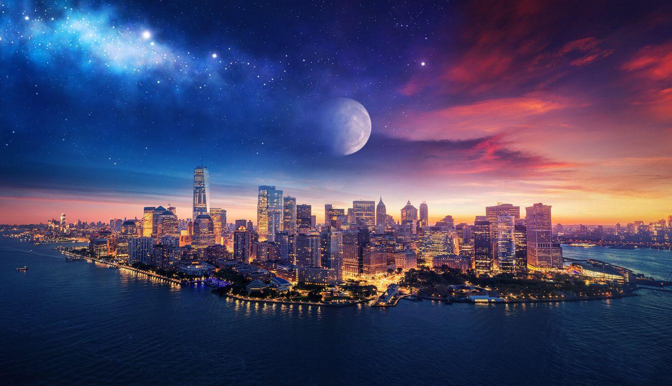 1336x768 New York City Art HD Laptop Wallpaper, HD Artist 4K
