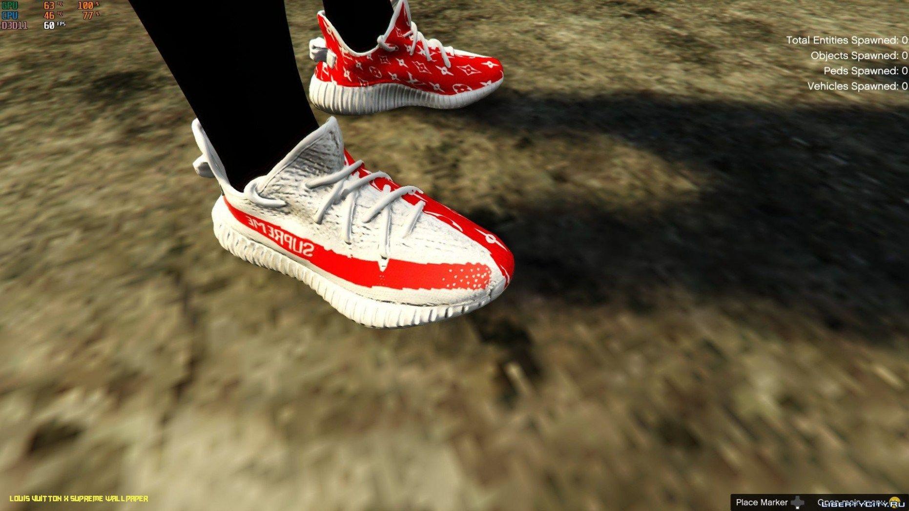 1862x1047 Кроссовки Louis Vuitton X Supreme Yeezy для GTA 10
