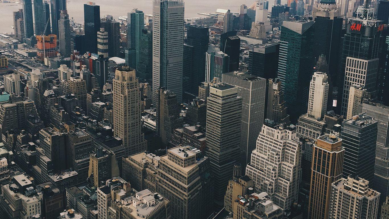 1366x768 wallpaper for desktop, laptop. cityview sky newyork hm river