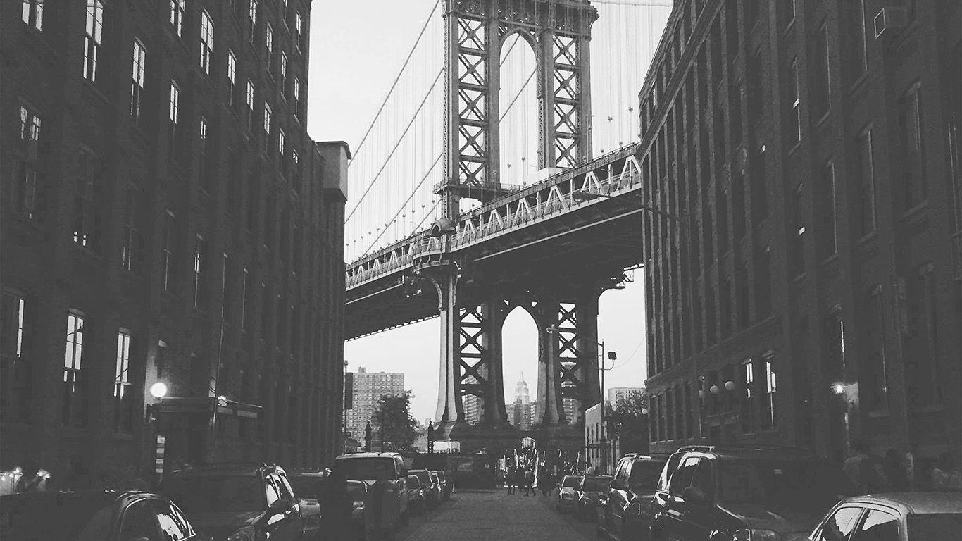 1366x768 wallpaper for desktop, laptop. newyork bridge city building