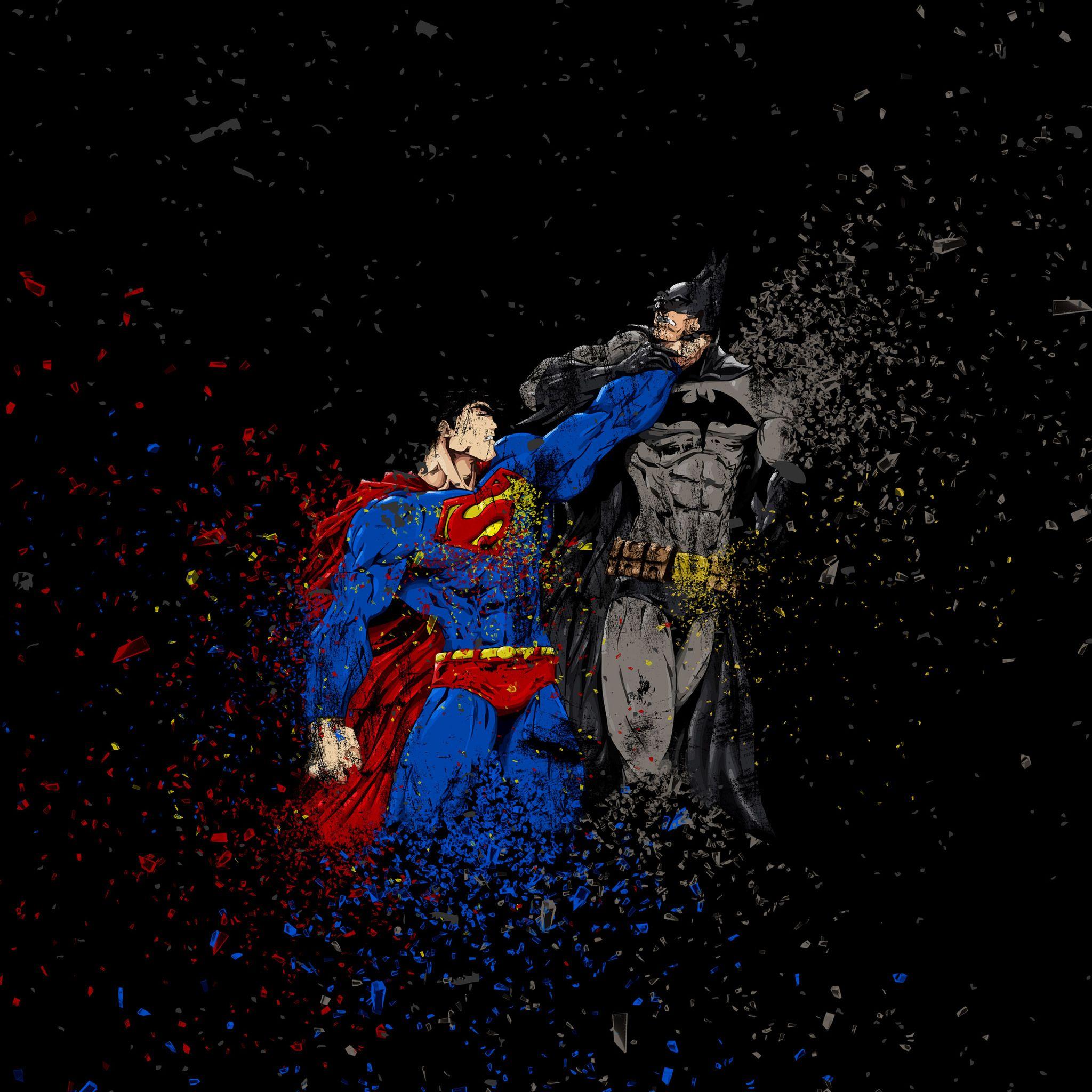 2048x2048 Batman Vs Superman Ruggon Style iPad Air HD 4k