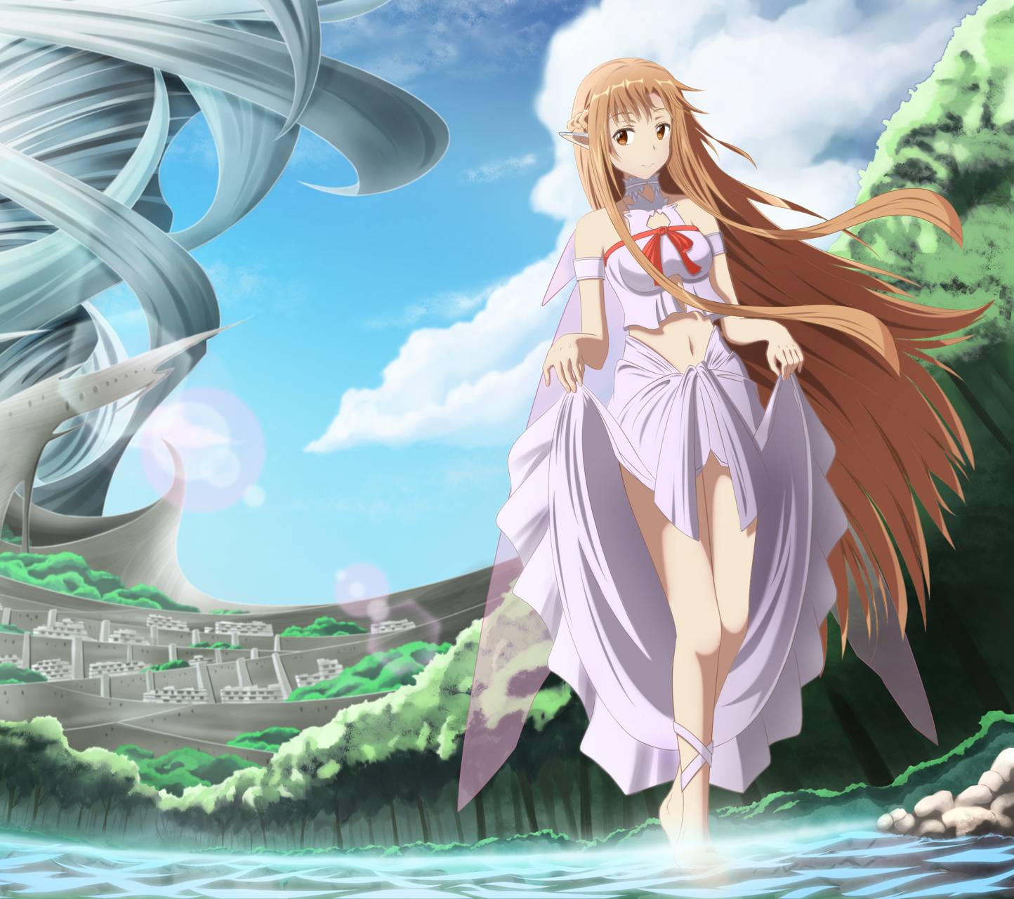 1444x1280 Asuna Yuuki wallpaper