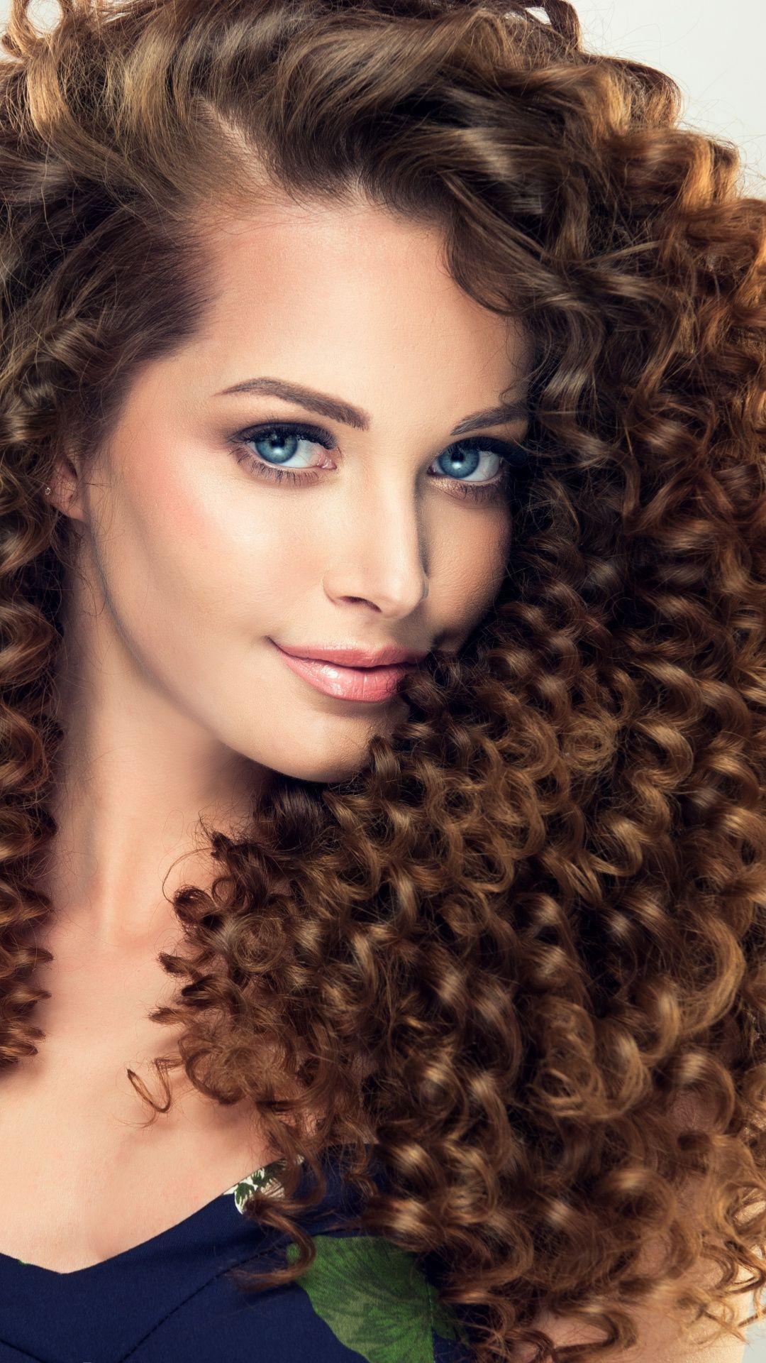 Beautiful Curly Hair Female Beauty Model Stock Photo 530196364   Shutterstock