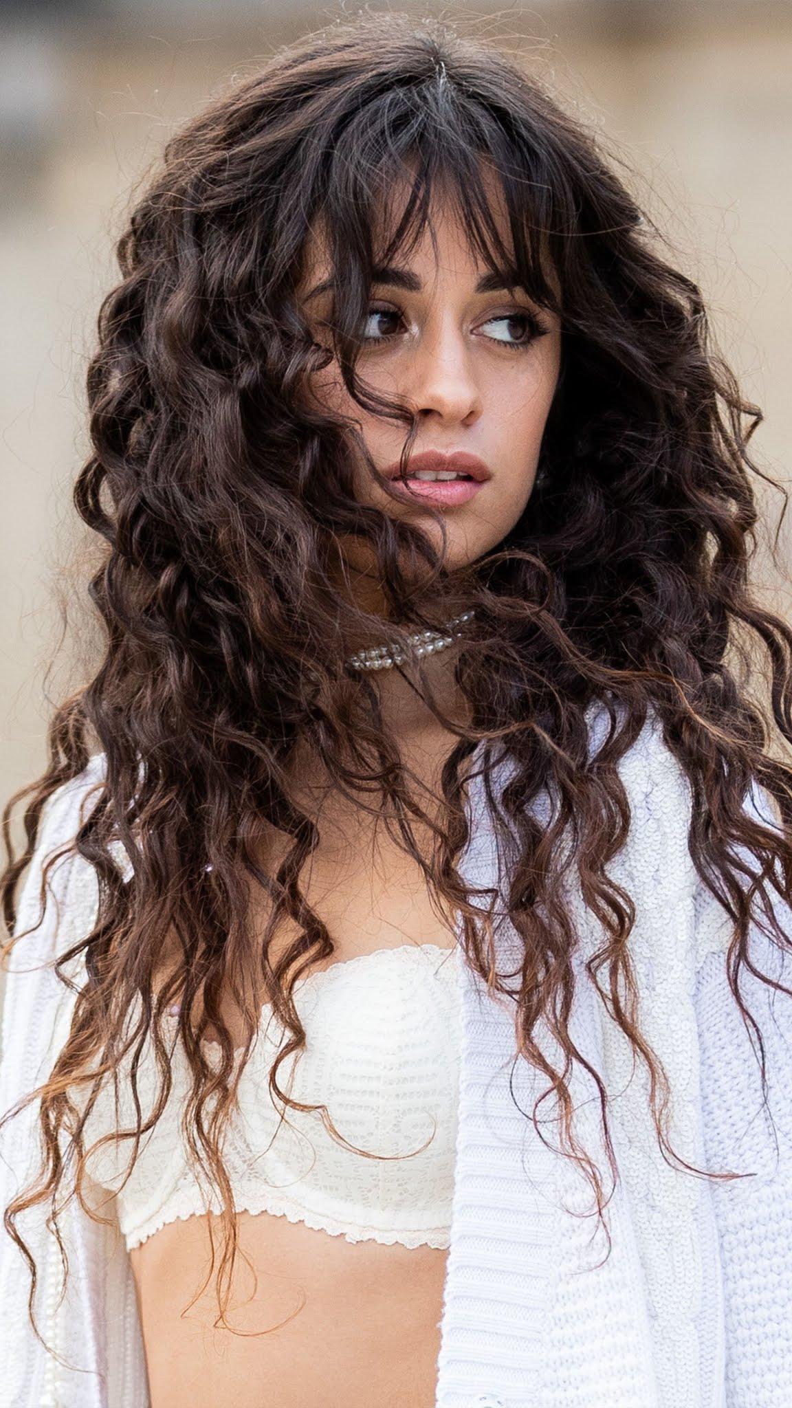 1152x2048 Singer Camila Cabello Curly Hair 2019 Mobile Wallpaper, music