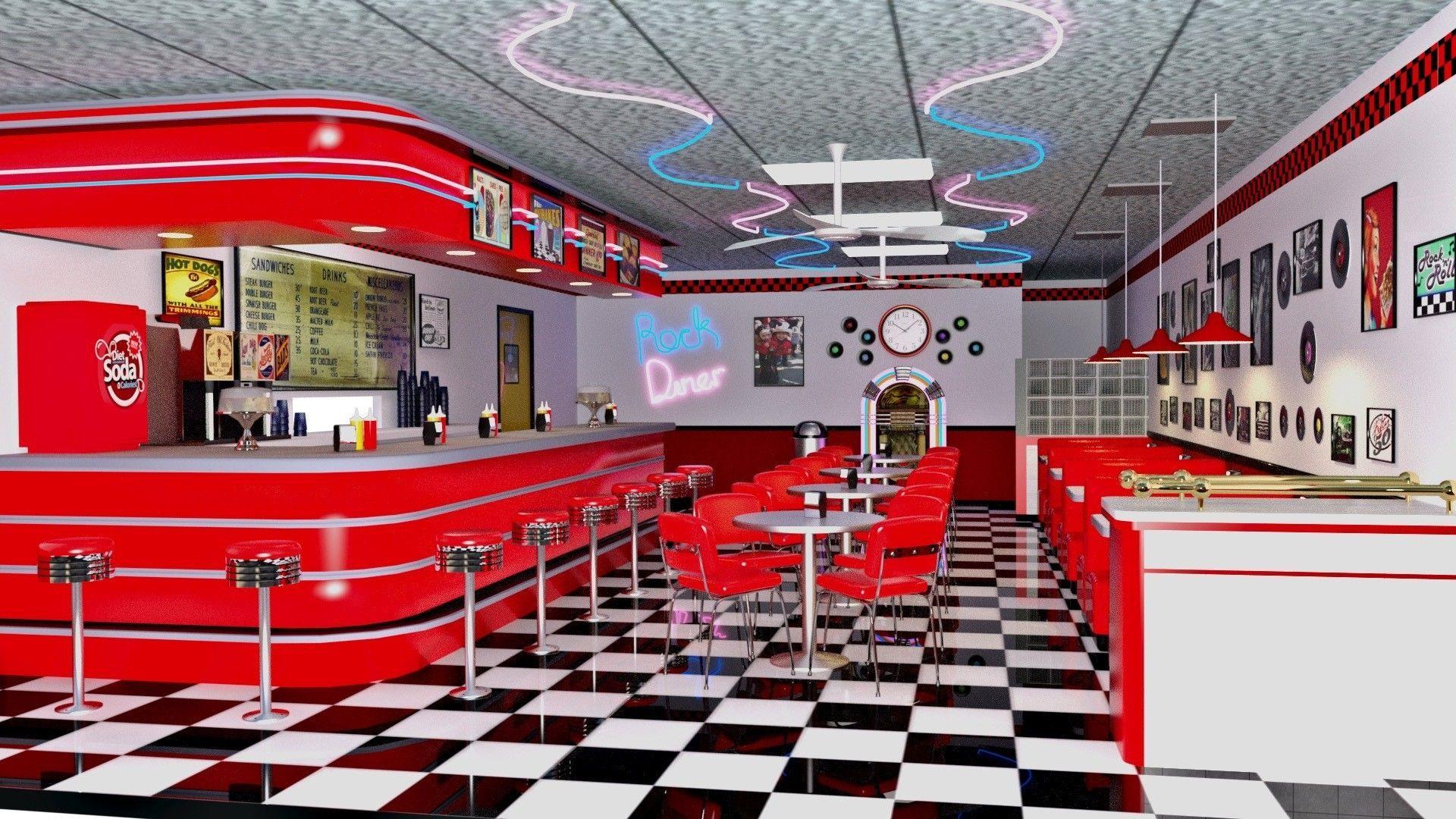 1950s Diner Wallpapers Top Free 1950s Diner Backgrounds Wallpaperaccess ...