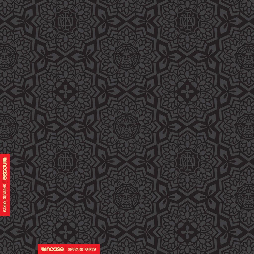 1024x1024 Shepard Fairey Yen Pattern Black