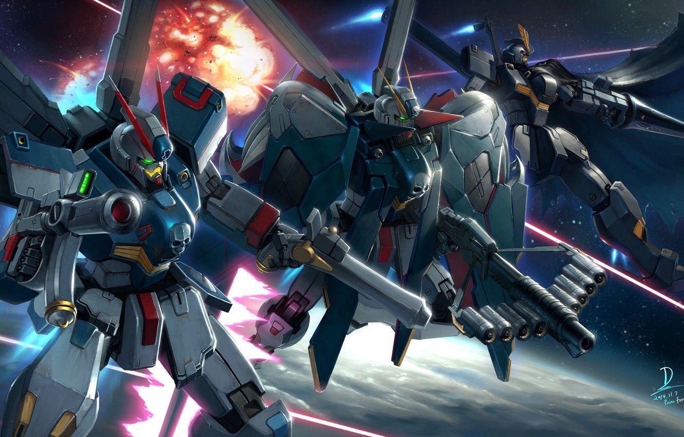 1332x850 Wallpaper anime, robots, art, gundam image for desktop, section
