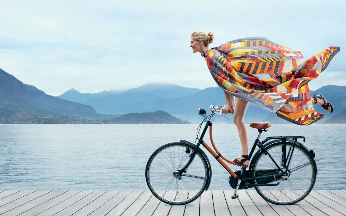 1440x900 Free download Pretty Girl on Bicycle wallpaper ForWallpapercom