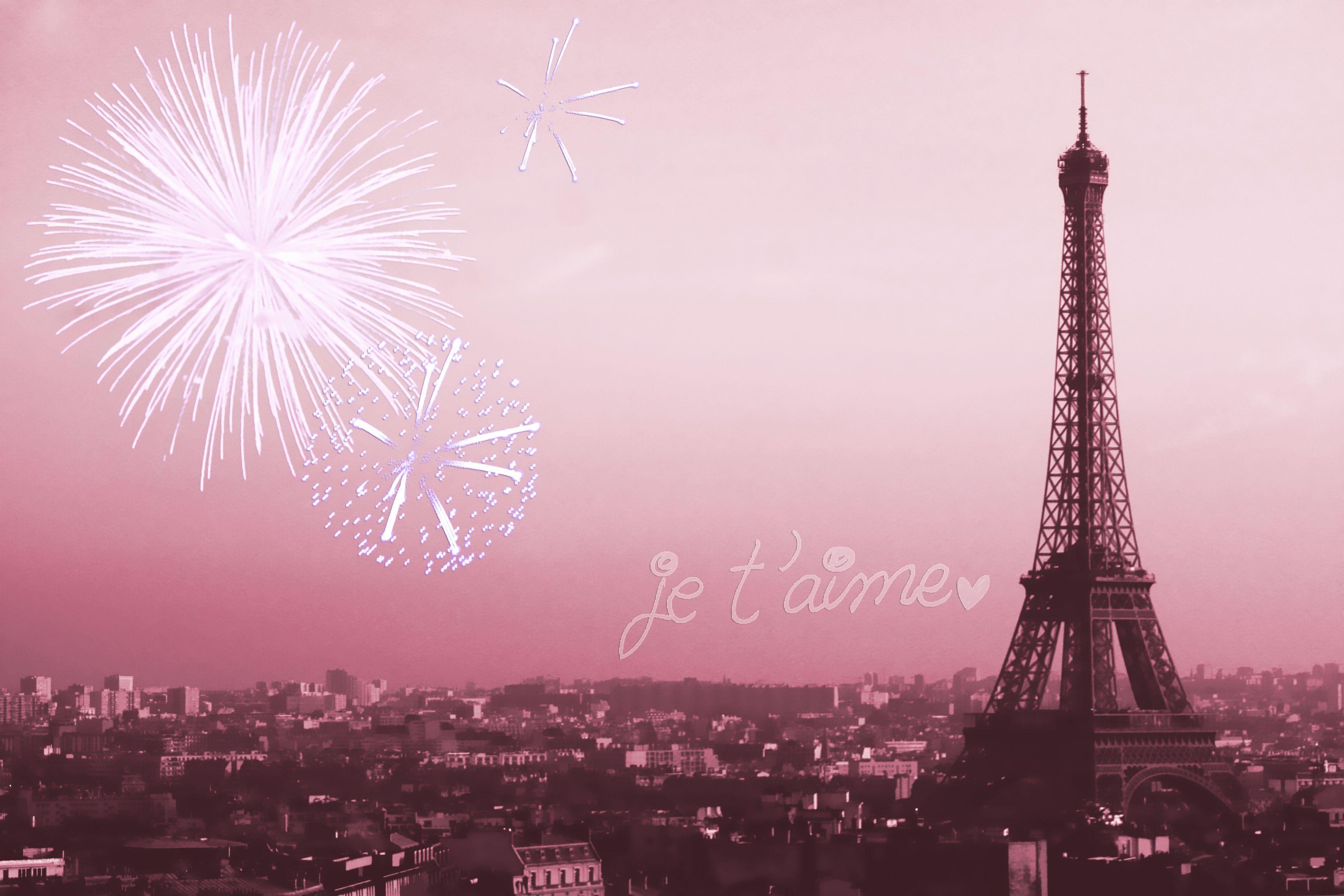 3456x2304 Pink Paris Wallpaper