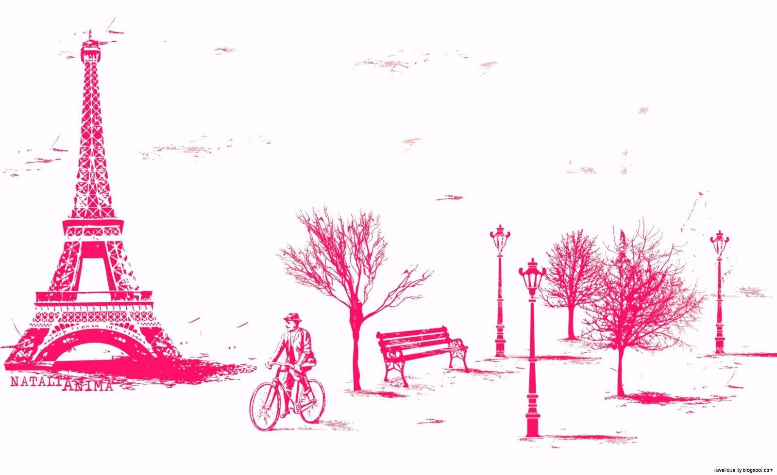 1600x979 Pink Paris Wallpaper