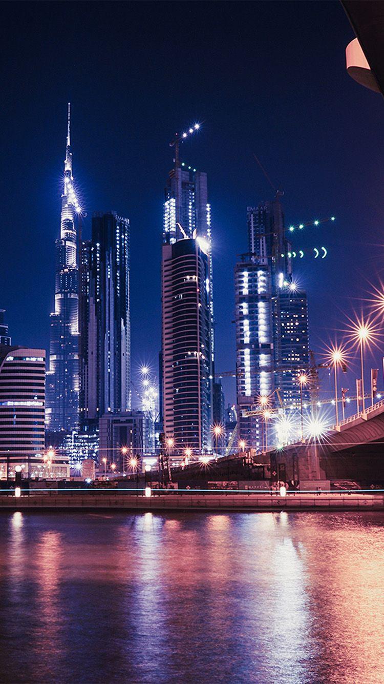 750x1334 City Night View Hongkong Nature Wallpaper