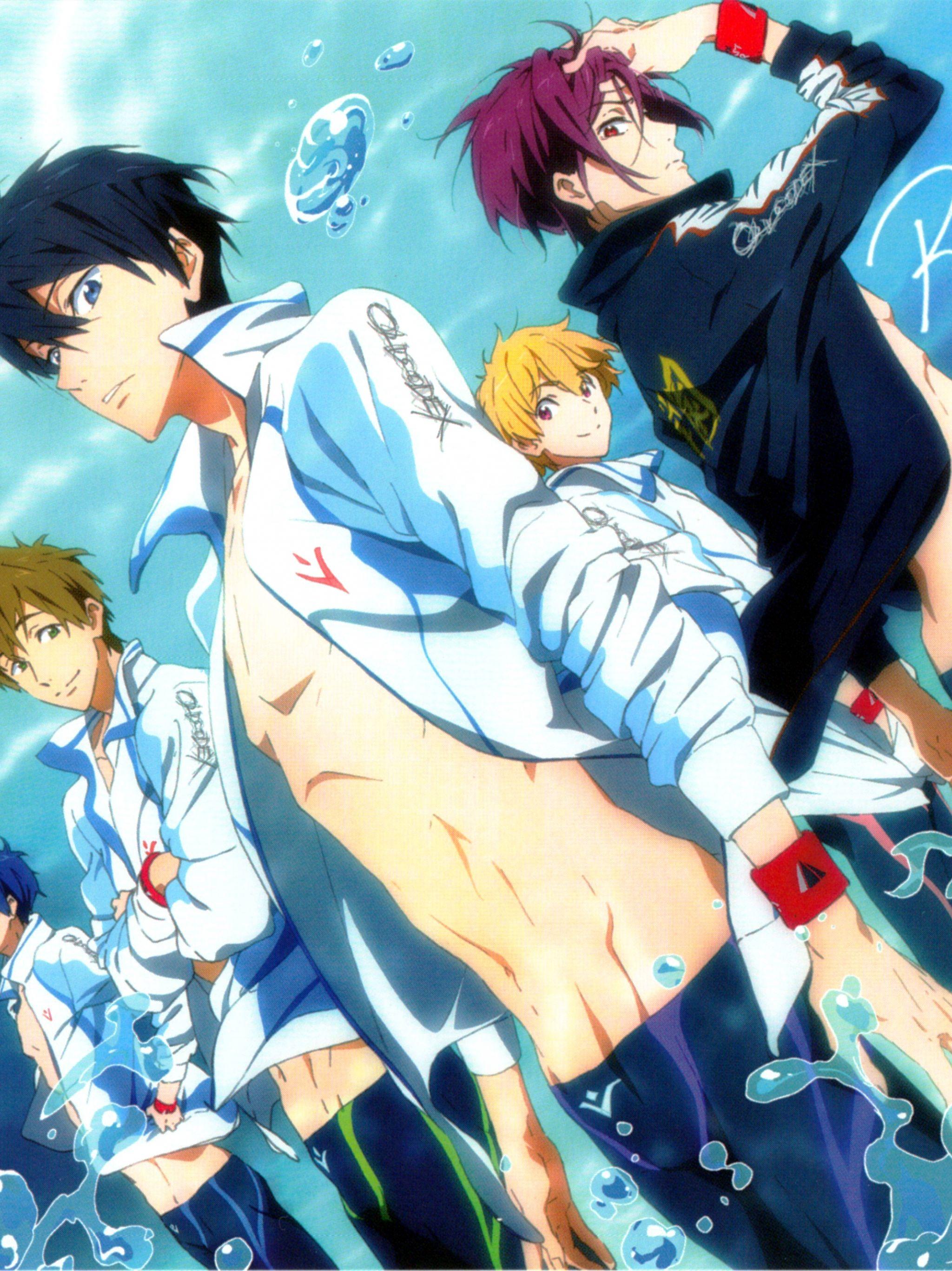 2048x2732 Free download Iwatobi Swim Club Wallpaper