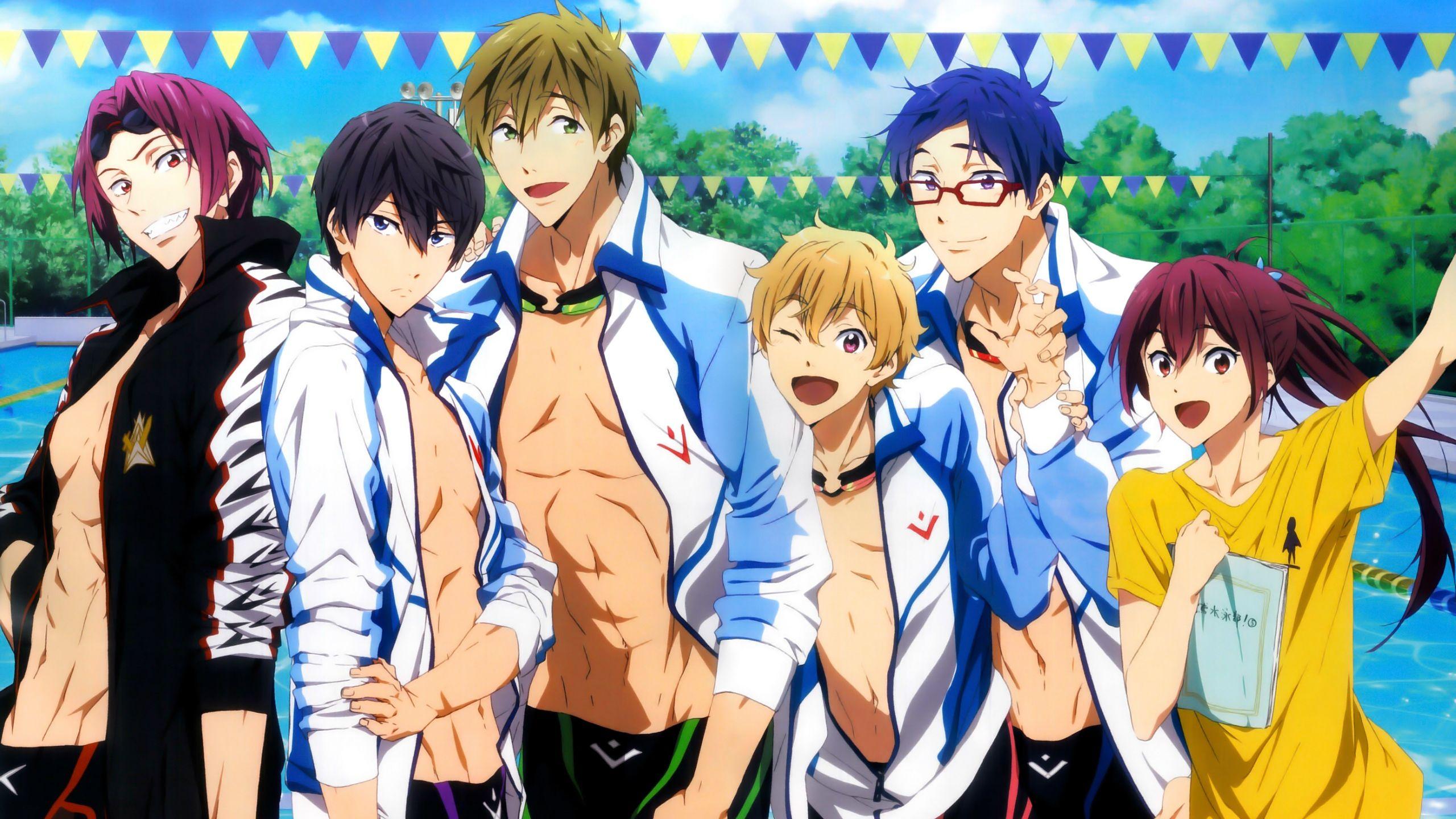 2560x1440 Free Iwatobi Swim Club iPhone Wallpaper