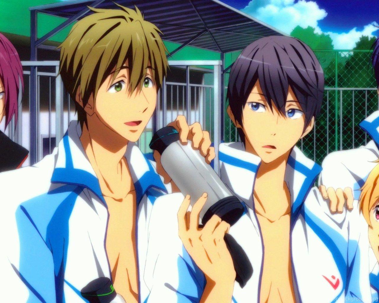 1280x1024 Free! Anime Swim Club Wallpaper HD Desktop Background