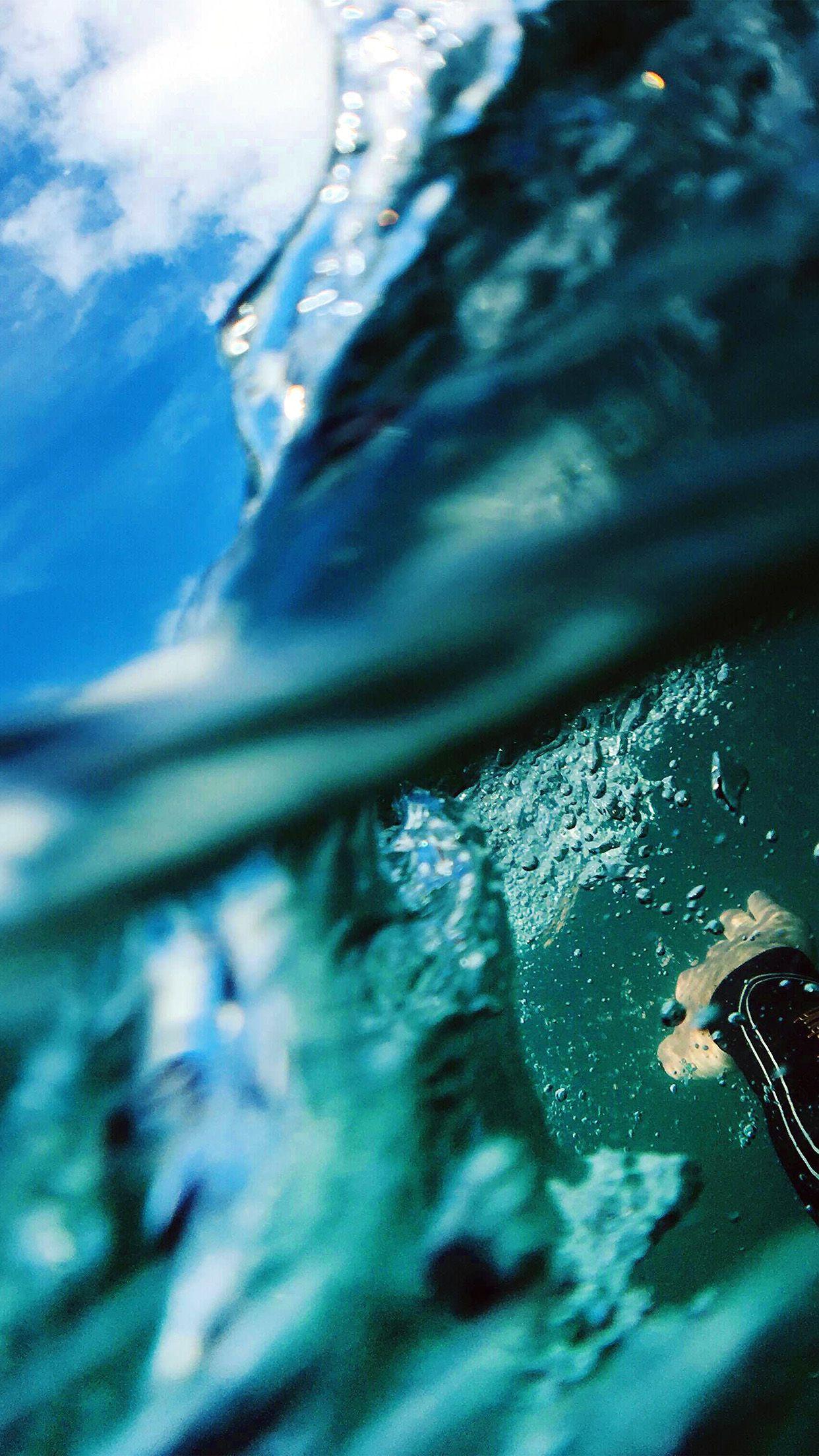 1242x2208 Sea Blue Nature Swim Underwater Summer Green Wallpaper