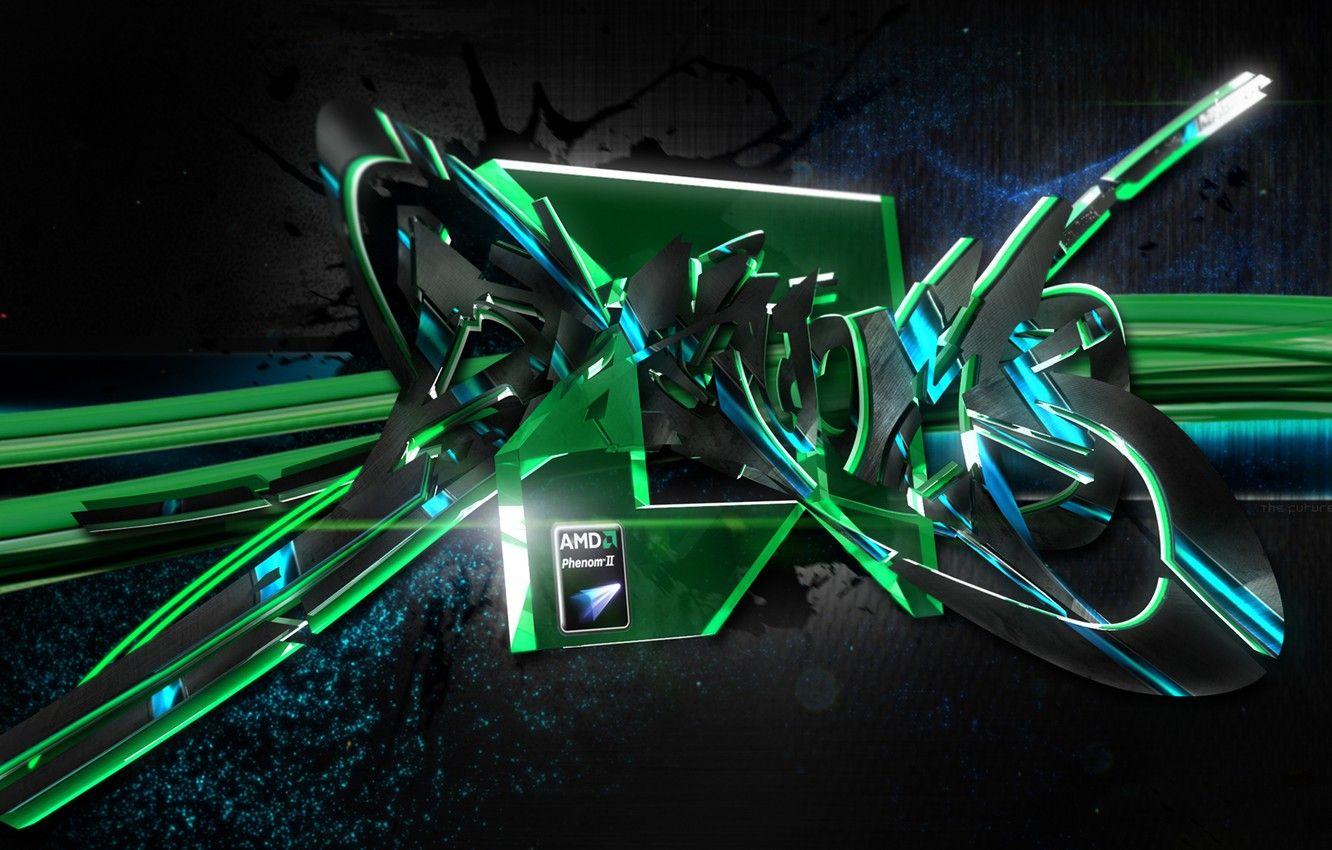 1332x850 Wallpaper AMD, Graffiti, Phenom image for desktop, section hi