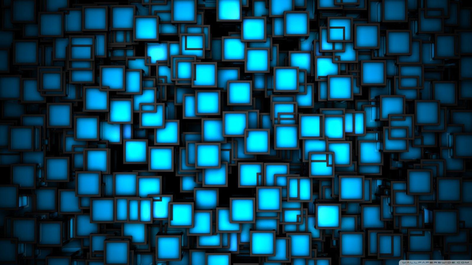 1600x900 Neon Cubes Ultra HD Desktop Background Wallpaper for 4K UHD TV