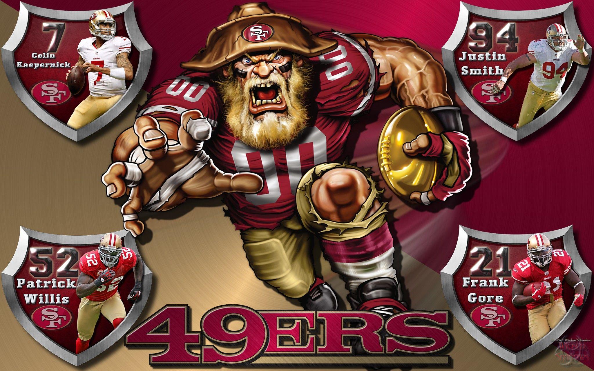 2048x1280 49ers Crazy Logo Shield Players Wallpaper Desktop Wallpaper High