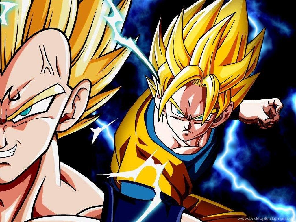 1024x768 More Like Wallpaper Goku Vs Majin Vegeta By Dony910 Desktop Background