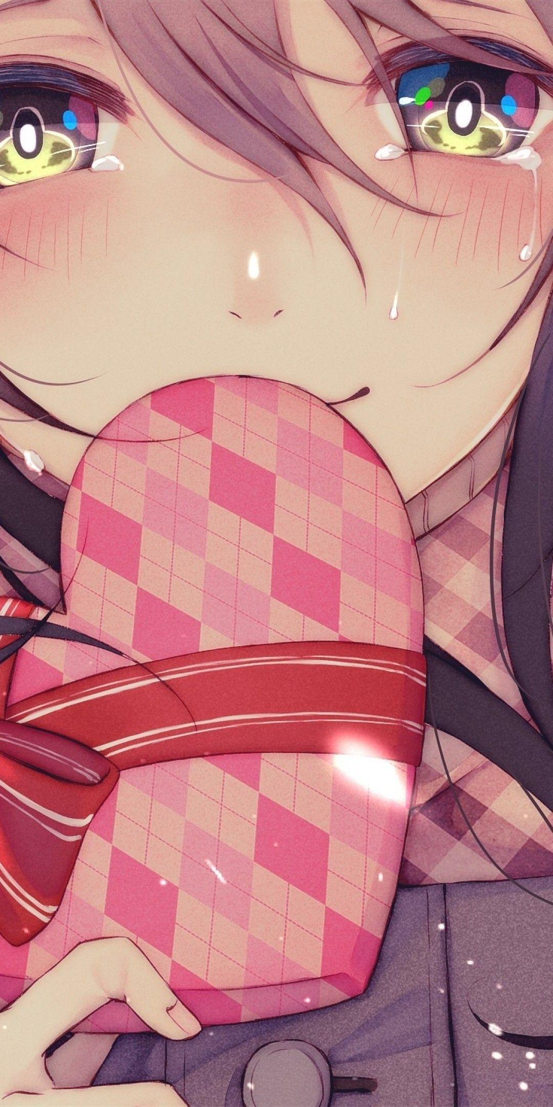 1080x2160 Download 1080x2160 Anime Girl, Teary Eyes, Valentine's Day 2019