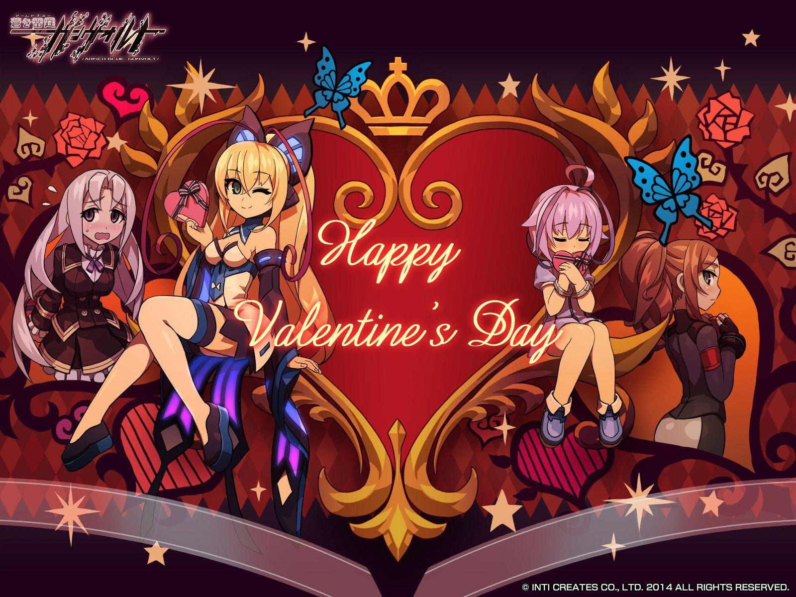 1600x1200 Valentine's Day 2015 Wallpaper. Azure Striker Gunvolt. Know Your